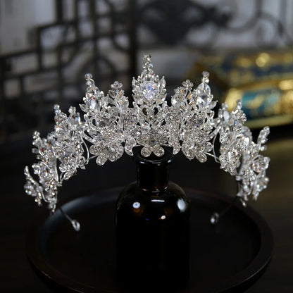 Bridal Tiara Rhinestone Crown - Luxury Wedding Hair Accessories Headband Jewelry