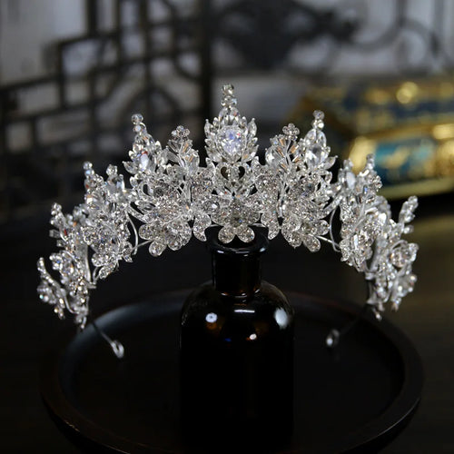Bridal Tiara Rhinestone Crown - Luxury Wedding Hair Accessories Headband Jewelry