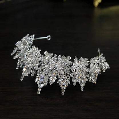 Bridal Tiara Rhinestone Crown - Luxury Wedding Hair Accessories Headband Jewelry