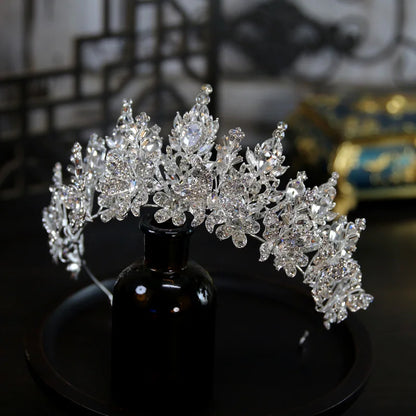 Bridal Tiara Rhinestone Crown - Luxury Wedding Hair Accessories Headband Jewelry