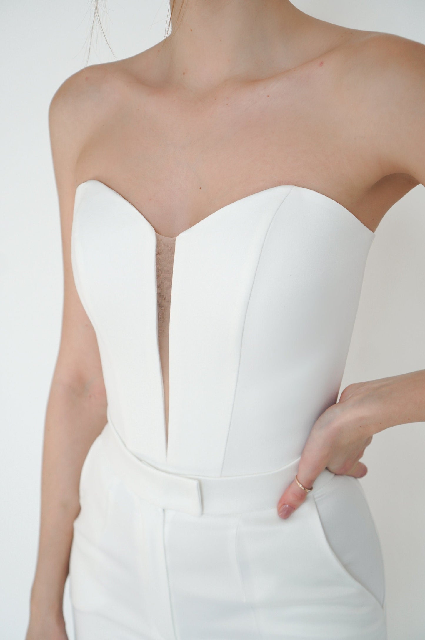 Satin Wedding Corset: Bridal Separates Top