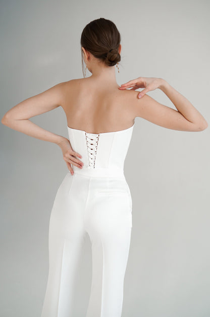 Satin Wedding Corset: Bridal Separates Top