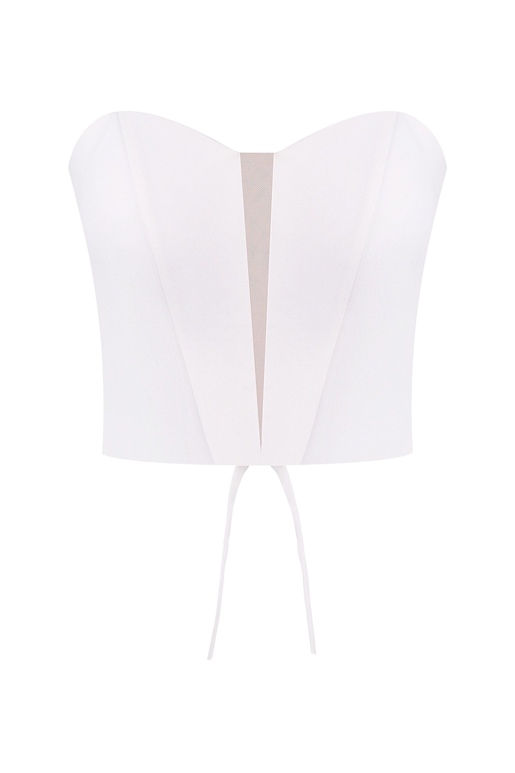 Satin Wedding Corset: Bridal Separates Top
