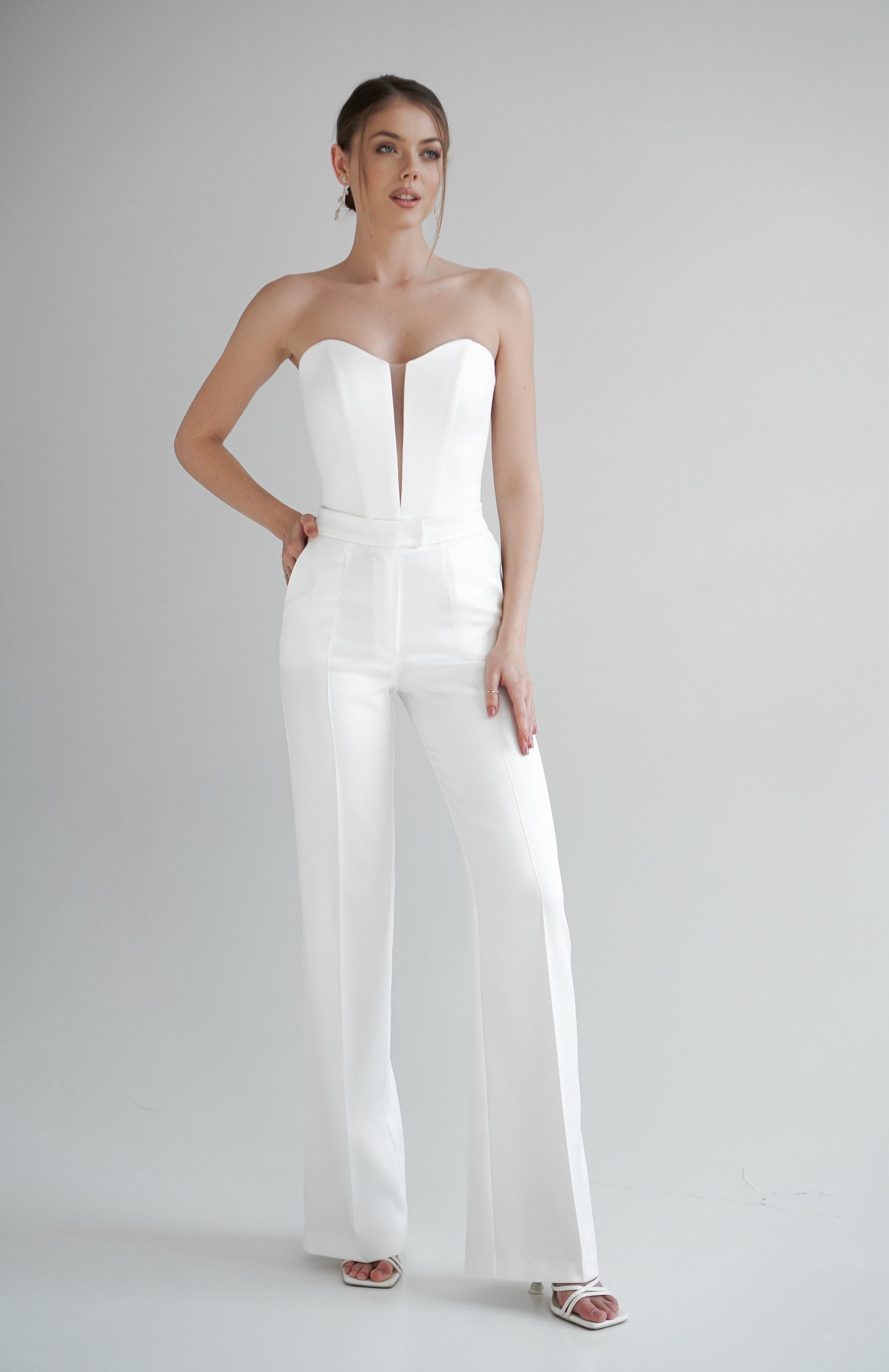 Satin Wedding Corset: Bridal Separates Top