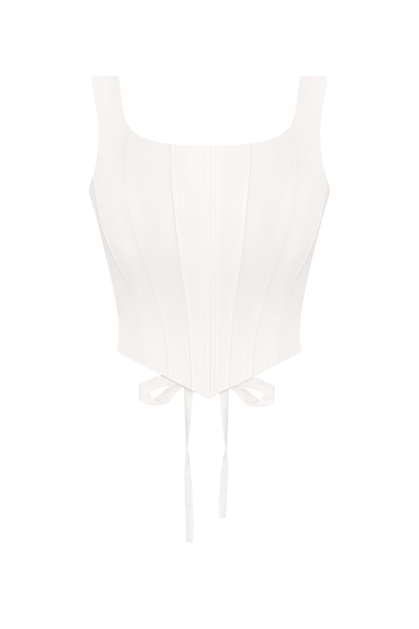 Satin Wedding Corset: Sculpting Bridal Basque Top